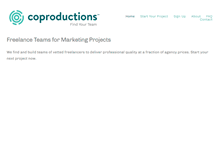 Tablet Screenshot of coproductions.com